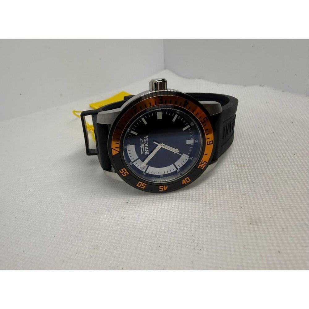 Invicta Mens Analog Watch With Black Silicone Strap & Stainless Steel Case - Picture 8 of 11